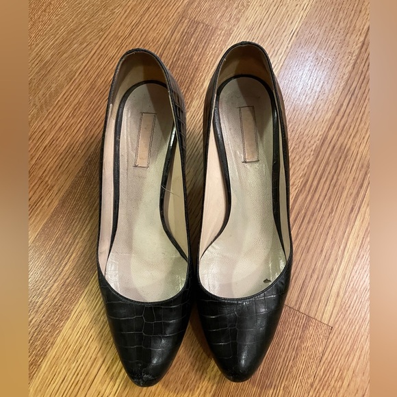 Prada Faux Crocodile Platform Pumps, Size 41 - Picture 1 of 13